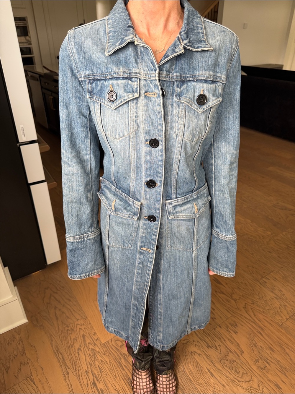 Marc Jacobs Light Blue Denim Coat Jacket